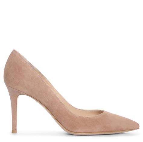 nude suede pump|Nude Heels 